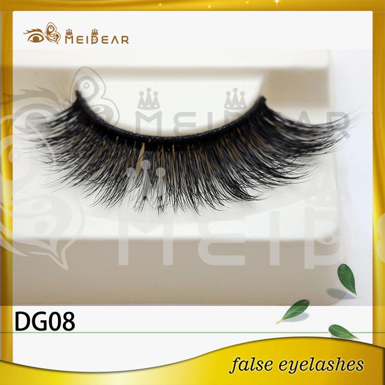 Wholesale natural looking 3D faux eyelashes with custom logo packaging